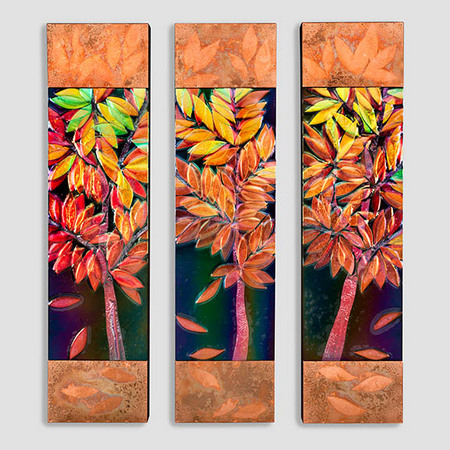 Fall
12 x 47 x 3 each panel : Botanicals : art & architectural glass for residential & commercial installations,purchase & commission