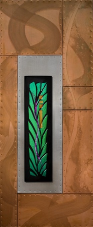 Spring
18 x 48 x 2 : Abstractions : art & architectural glass for residential & commercial installations,purchase & commission