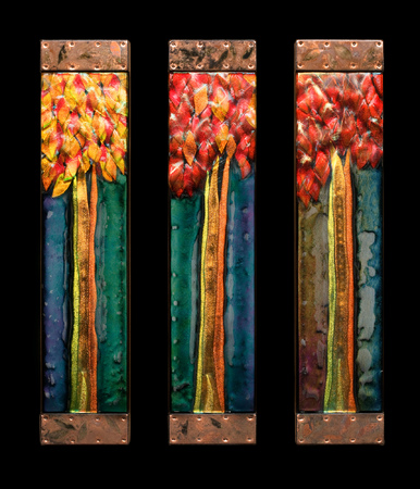 Autumn Sunset Series
4 x 19 x 2 each panel
 : Botanicals : art & architectural glass for residential & commercial installations,purchase & commission