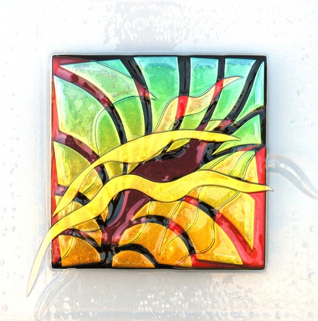 Water Moods I
20 x 20 x 2
 : Botanicals : art & architectural glass for residential & commercial installations,purchase & commission