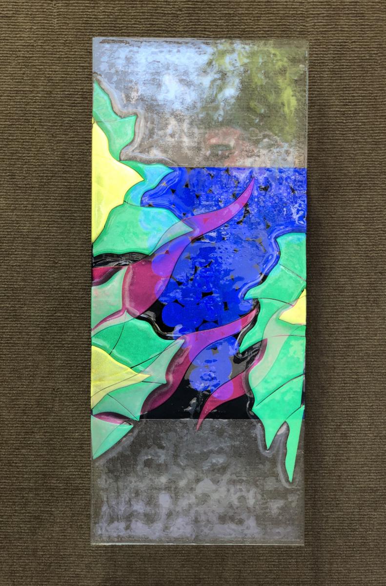 CLUSTER
Kiln-fired glass
23.5x10x2
$1200 
 : Available Work : art & architectural glass for residential & commercial installations,purchase & commission