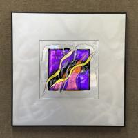 BALI FOREST
Kiln-fired glass on brushed aluminum
22x22x1
$525