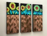 Sunflower Series
29 x 12 x 2 each panel